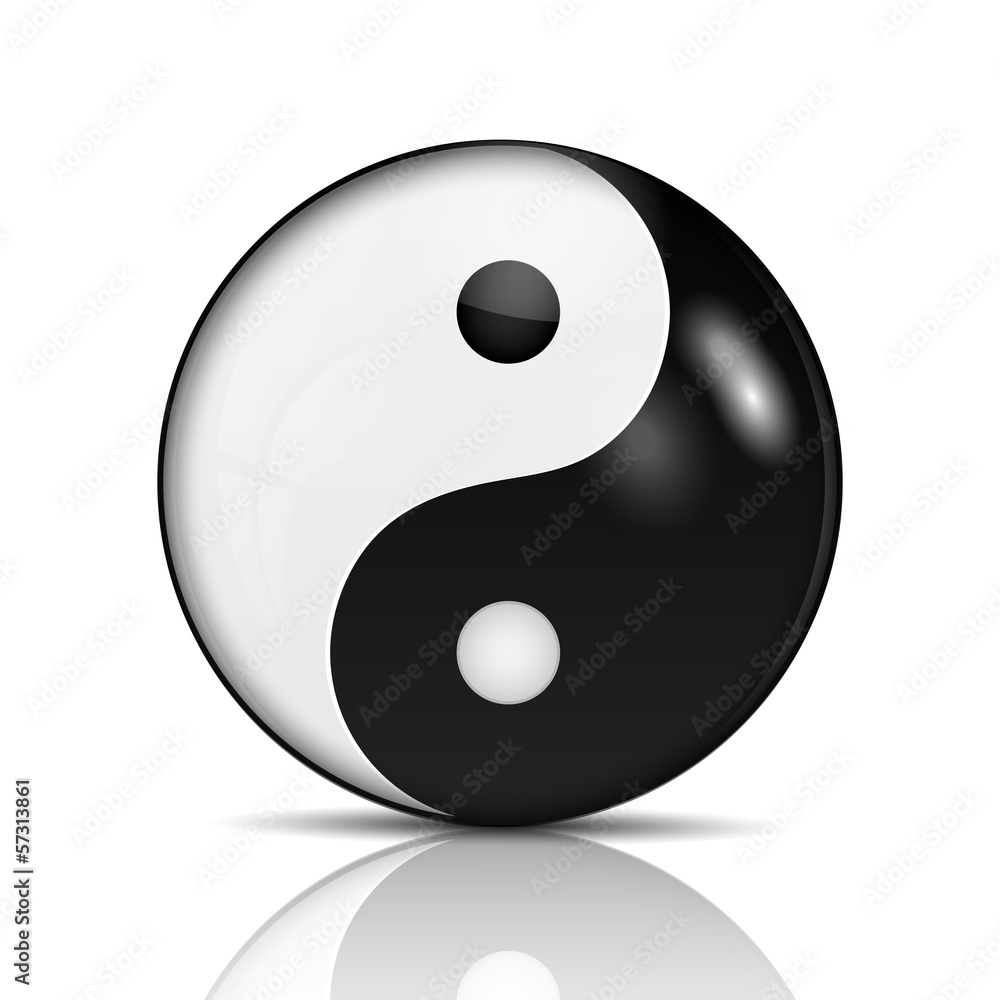 Ying yang symbol of harmony and balance.vector Ying yang symbol of harmony and balance.vector