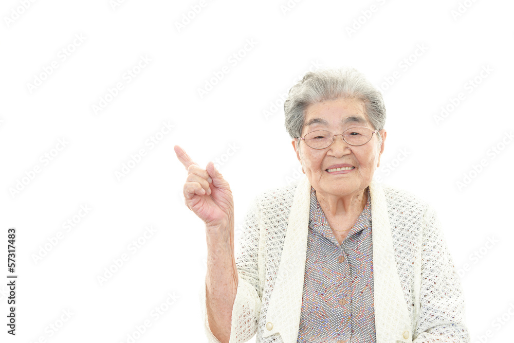 笑顔の高齢者 笑顔の高齢者
