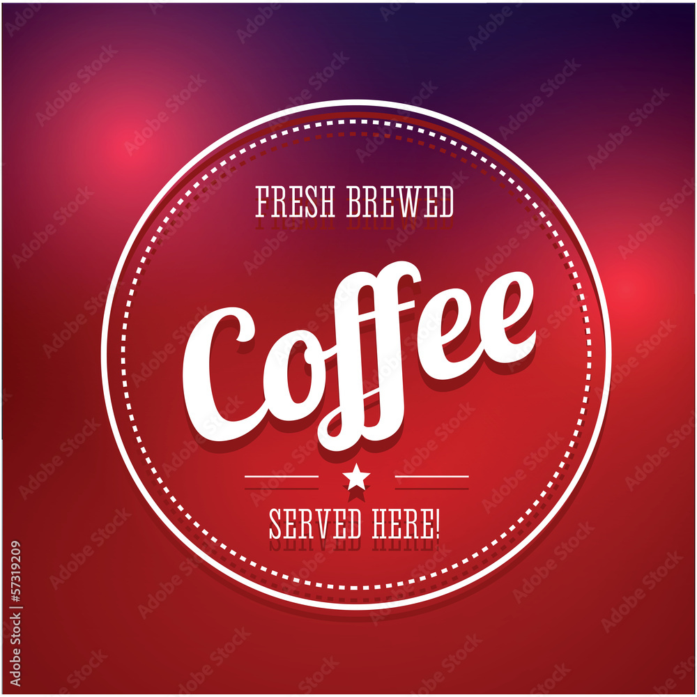 Fototapeta premium Coffee label