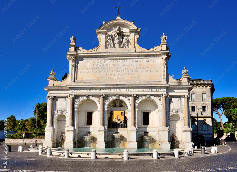 Fontana dell'Acqua Paola, Gianicolo, Roma