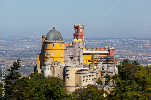 Famous palace of Pena in Sintra, Portugal