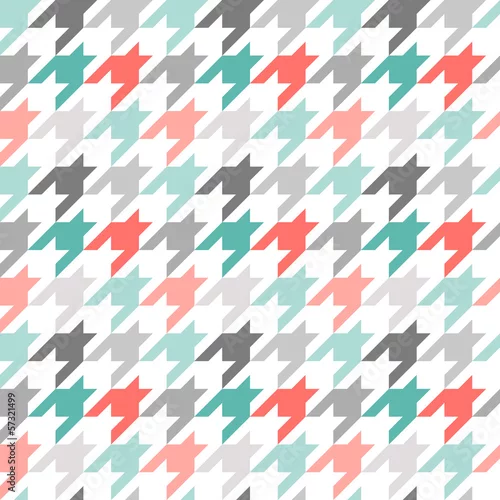 Tapety Houndstooth szwu, kolorowy