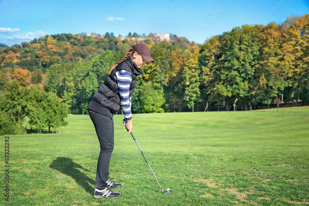 Fototapeta premium Golfer women
