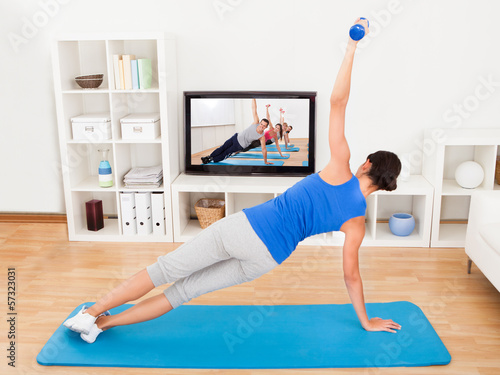 Young Woman Exercising