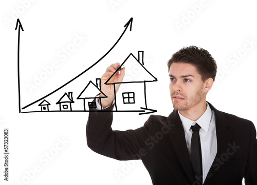 House prices growth concept photo