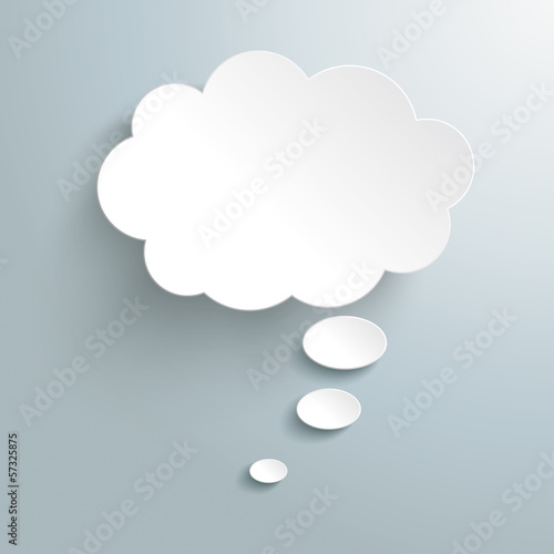 White Thought Bubble