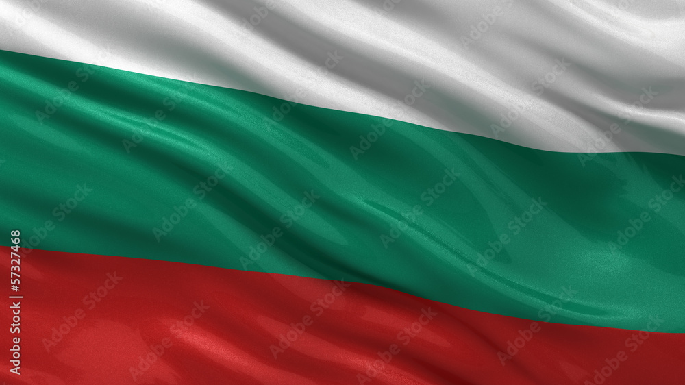 Flag of Bulgaria waving in the wind Flag of Bulgaria waving in the wind