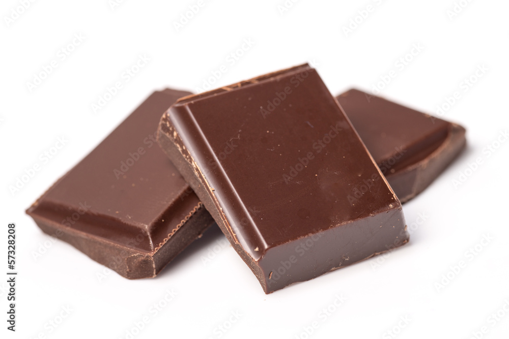 cubes of chocolate cubes of chocolate