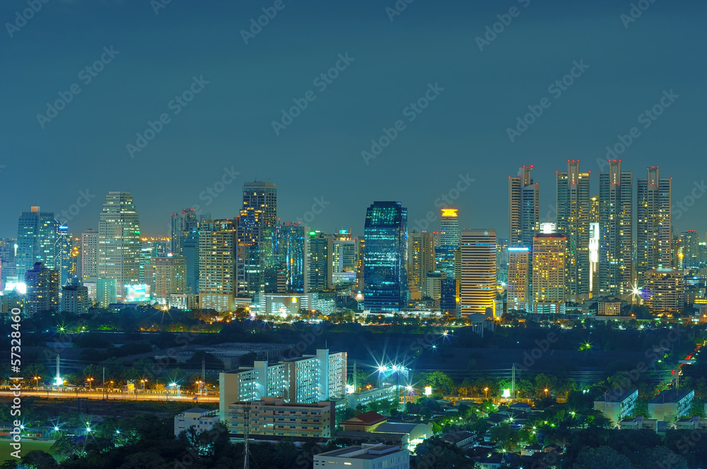 Bangkok night view Bangkok night view