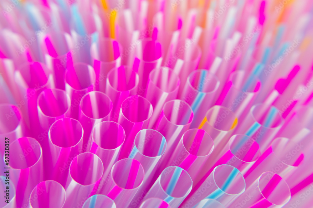 Colorful drinking straws close-up background Colorful drinking straws close-up background