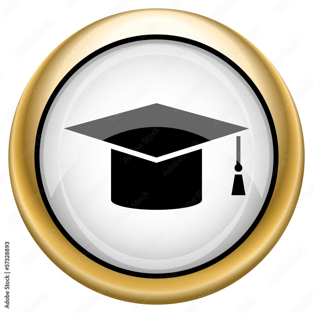 Graduation icon Stock Illustration | Adobe Stock