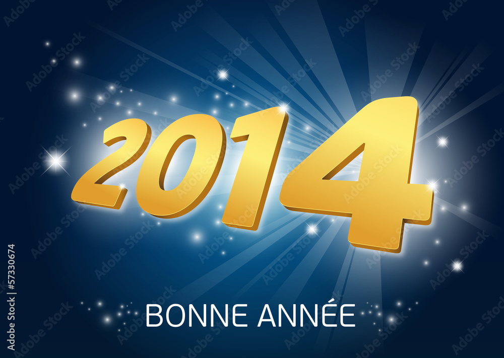 2014 - Carte de voeux - Bonne année