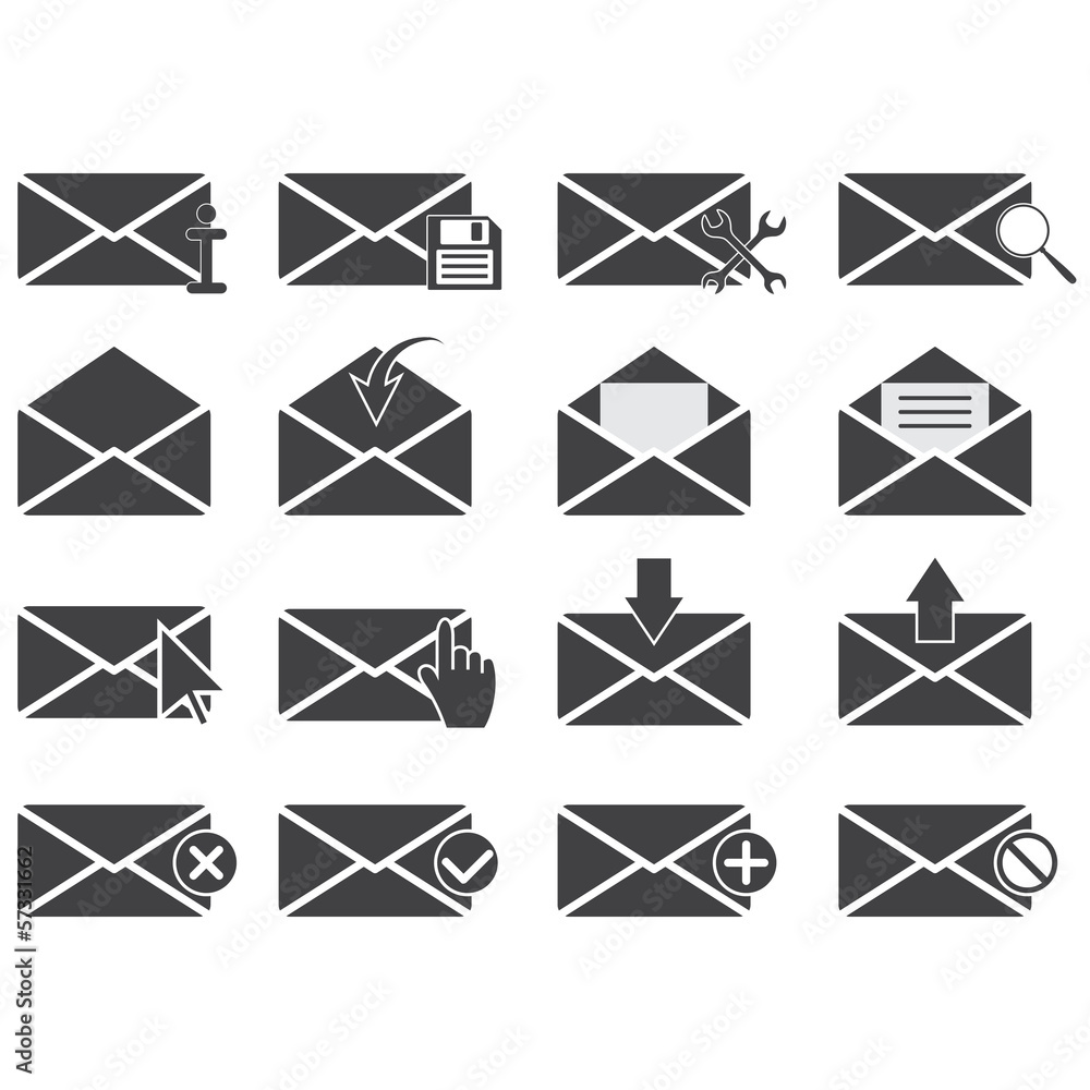 Email icons Email icons
