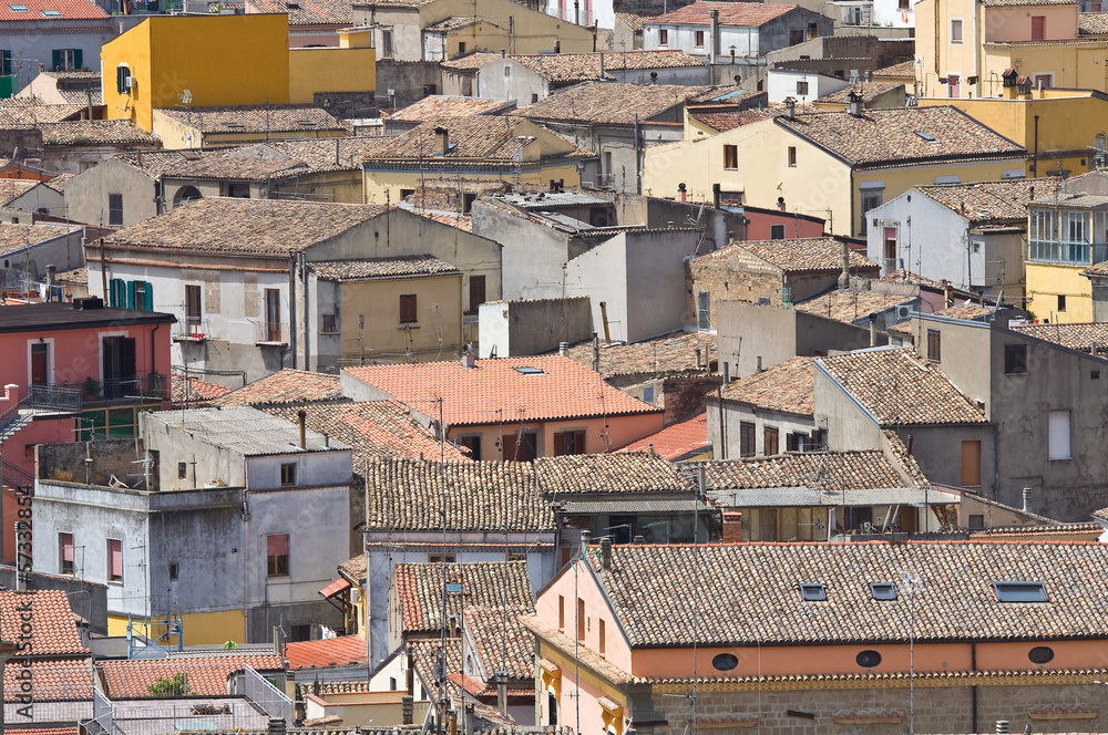 Panoramic view of Melfi. Basilicata. Italy.