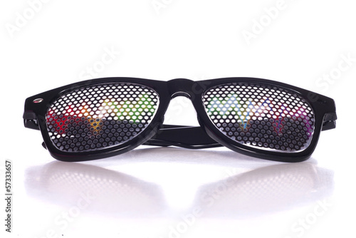 Rave music fancy dress glasses