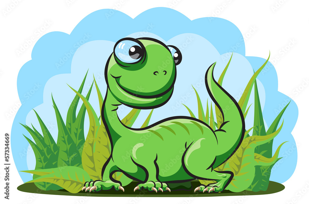 Naklejka premium Baby dinosaur