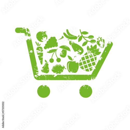 Shopping cart fruit
