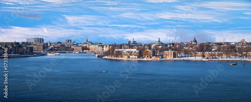 View of the beautiful architecture of Stockholm, Sweden.