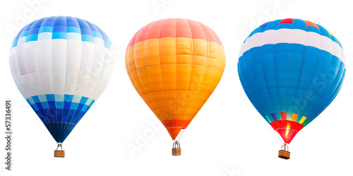 Canvas Print Colorful hot air balloons