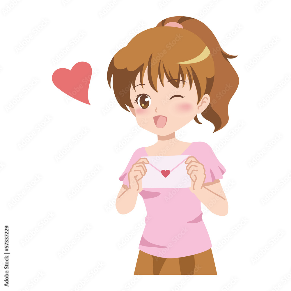 女の子/ラブレター 女の子/ラブレター