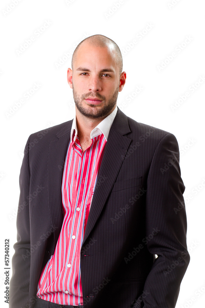 young business man portrait - isolated young business man portrait - isolated