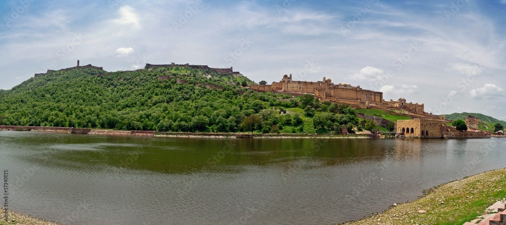 Famous Amber fort near to Jaipur in India