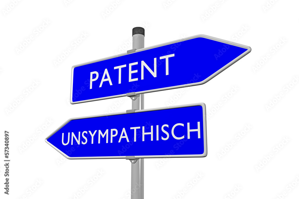 Vergleich: Patent vs Unsympatisch Vergleich: Patent vs Unsympatisch