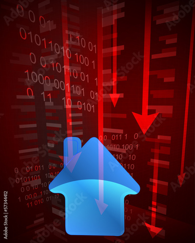 negative decreasing statistics in porperty market vector