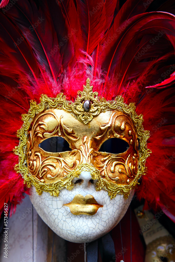 Naklejka premium Maska Wenecji