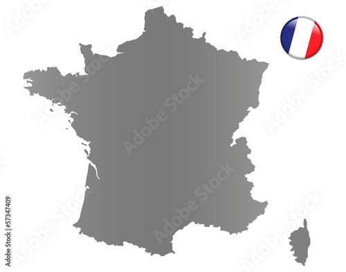 Frankreich-Landkarte