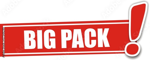 étiquette big pack