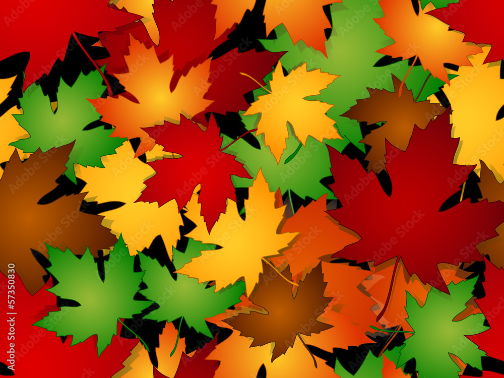 Maple leaves fall seamless pattern Maple leaves fall seamless pattern