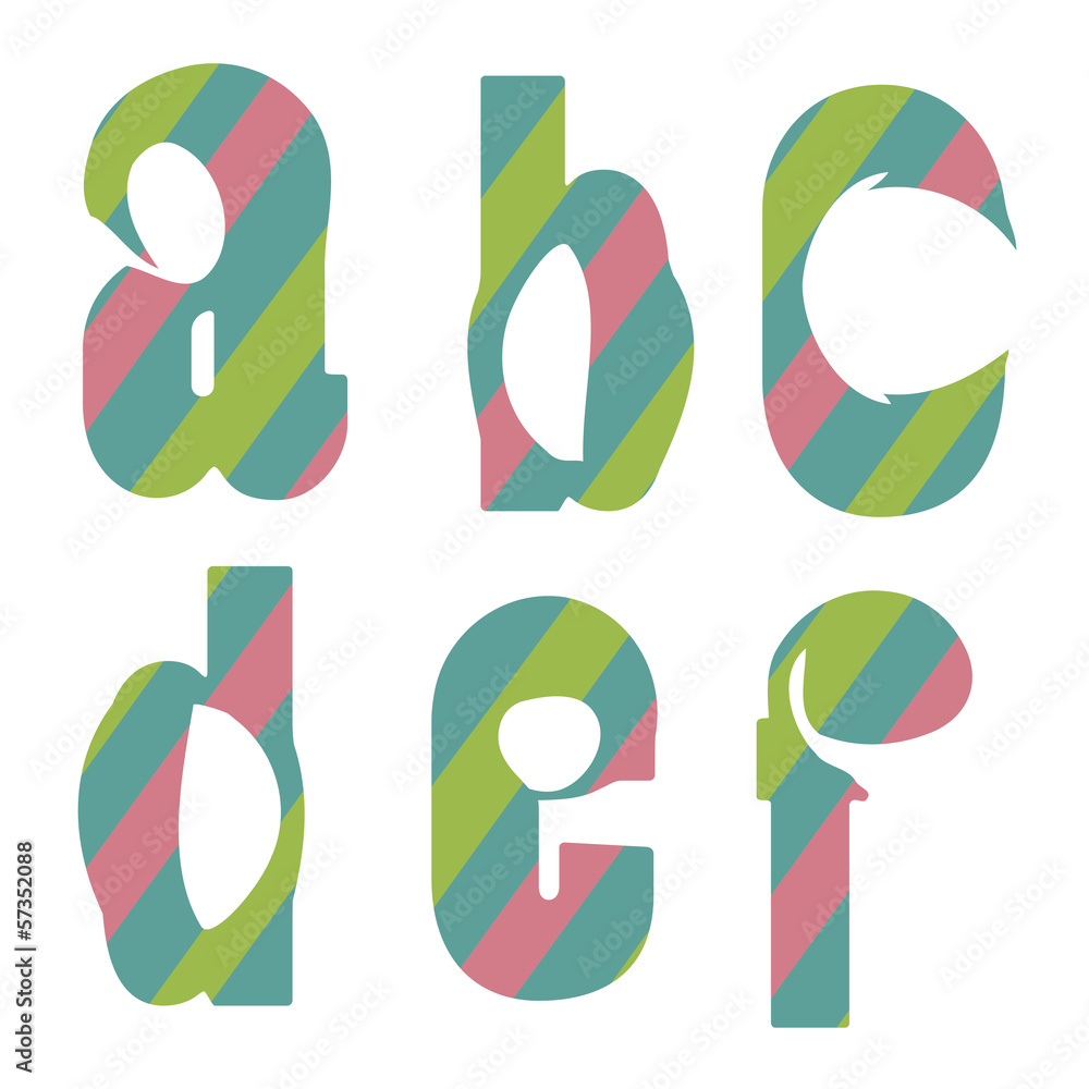 Fototapeta premium colored letters