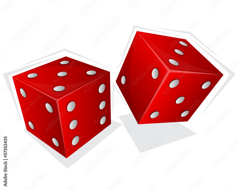 Two red dices Two red dices