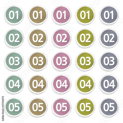 number buttons
