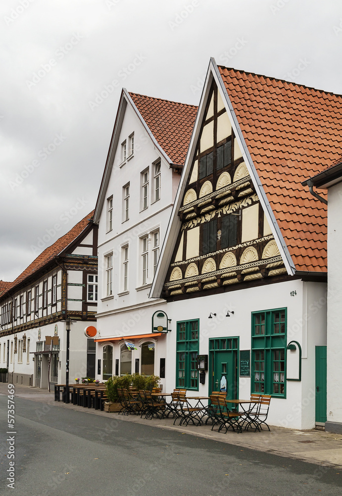 Fototapeta premium Street in Lemgo, Germany