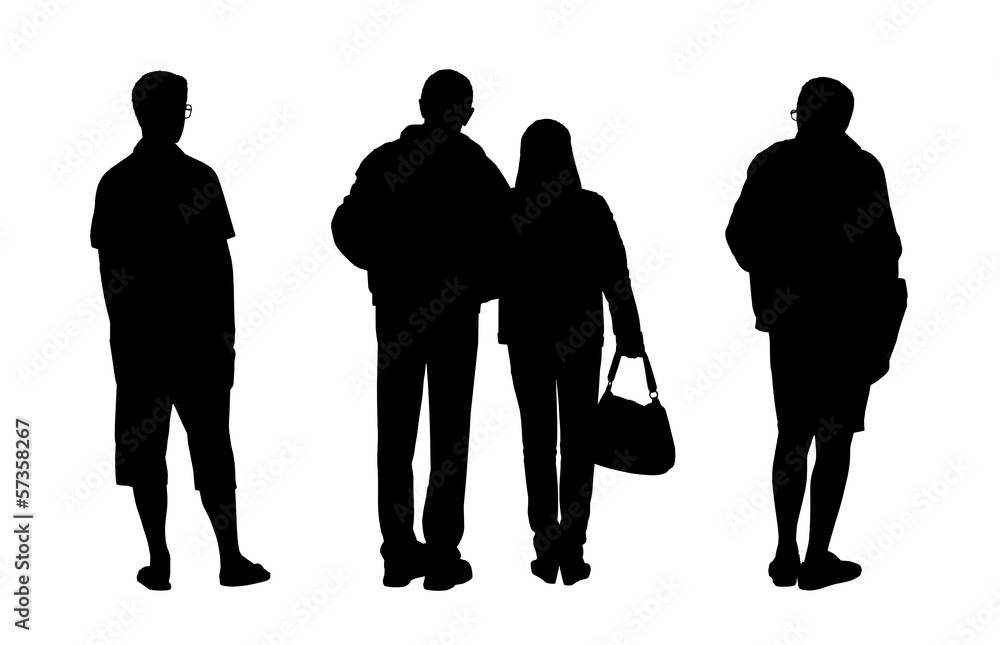 people standing outdoor silhouettes set 2 people standing outdoor silhouettes set 2