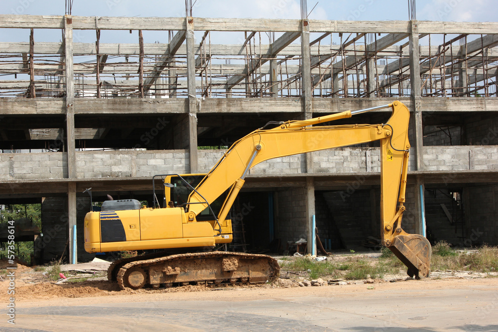 Tractor heavy machine for construction