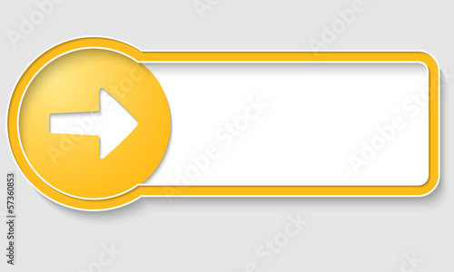 yellow text frame and arrow