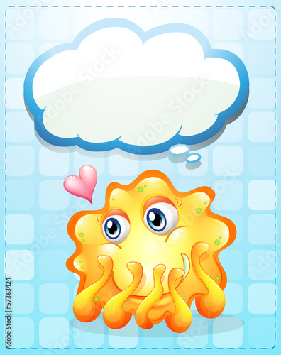 An in-love monster thinking