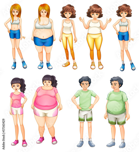 Fat and skinny people