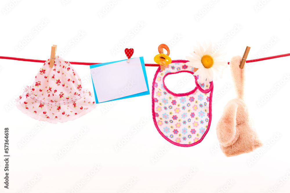 baby clothing on clothespin baby clothing on clothespin