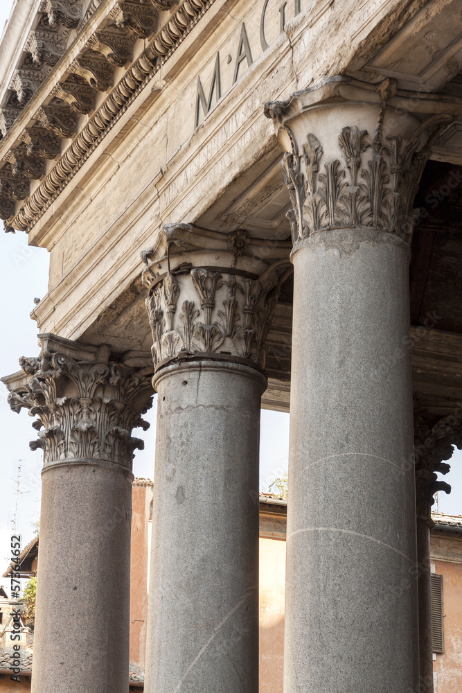 Classic doric style column