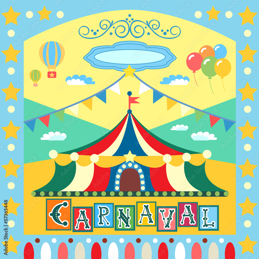 Fototapeta premium carnival poster