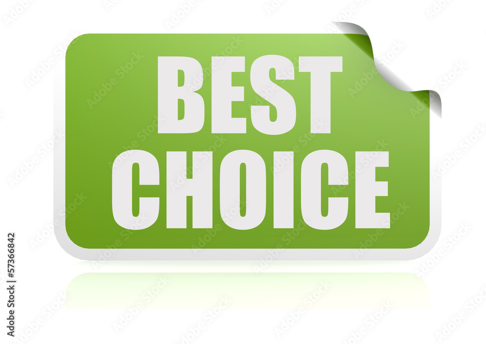 Best choice green sticker Best choice green sticker
