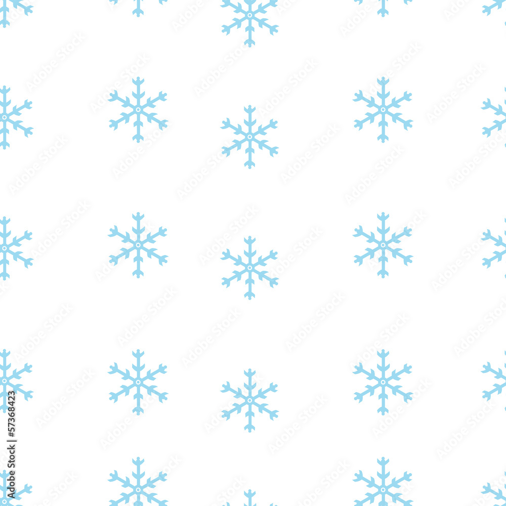 vector seamless pattern of snowflakes on white background vector seamless pattern of snowflakes on white background