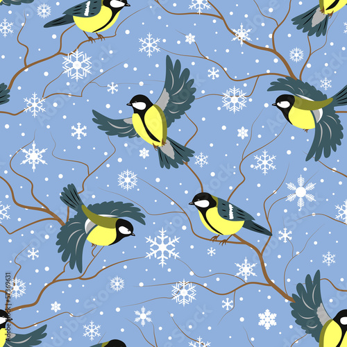 tits on the branches