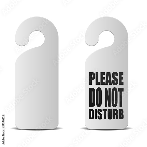 do not disturb door sign