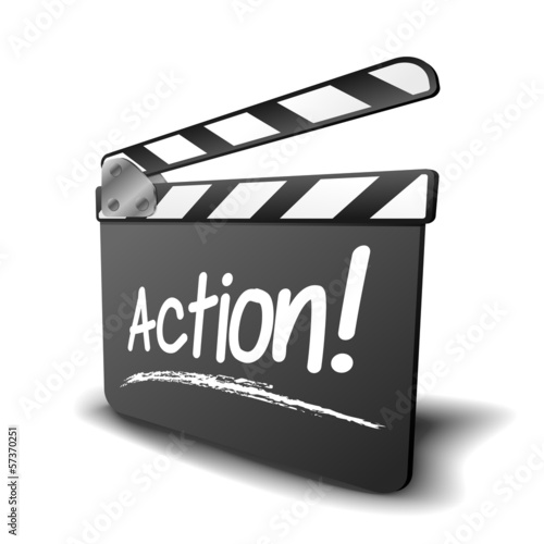 clapper board action