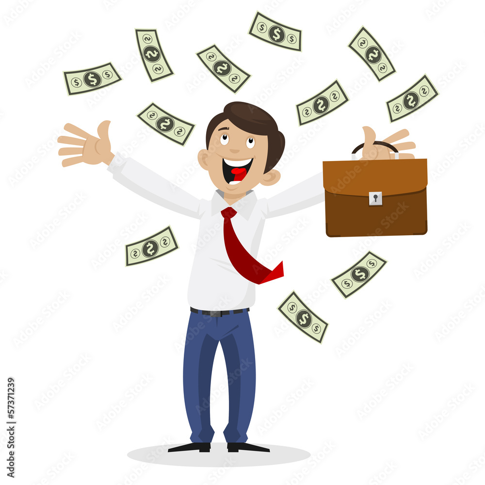 Businessman got huge amount of money Businessman got huge amount of money